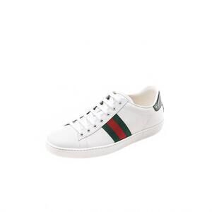 NEW GUCCI women's ace leather sneaker in white